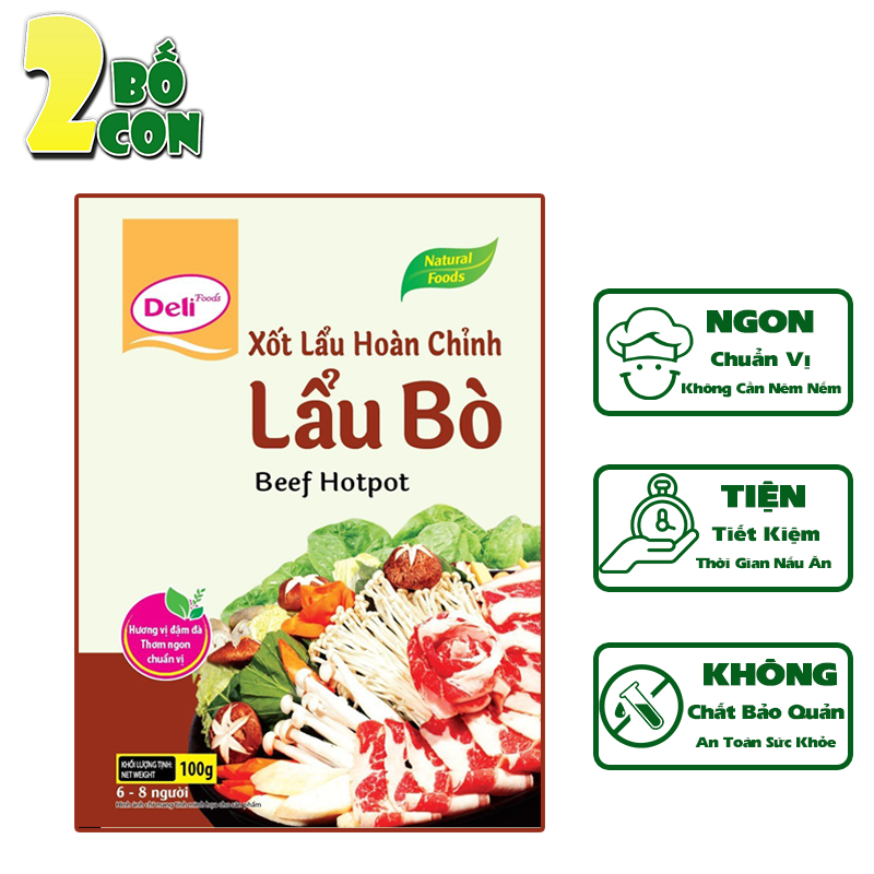 Xốt LẨU BÒ Hoàn Chỉnh DELI 100g