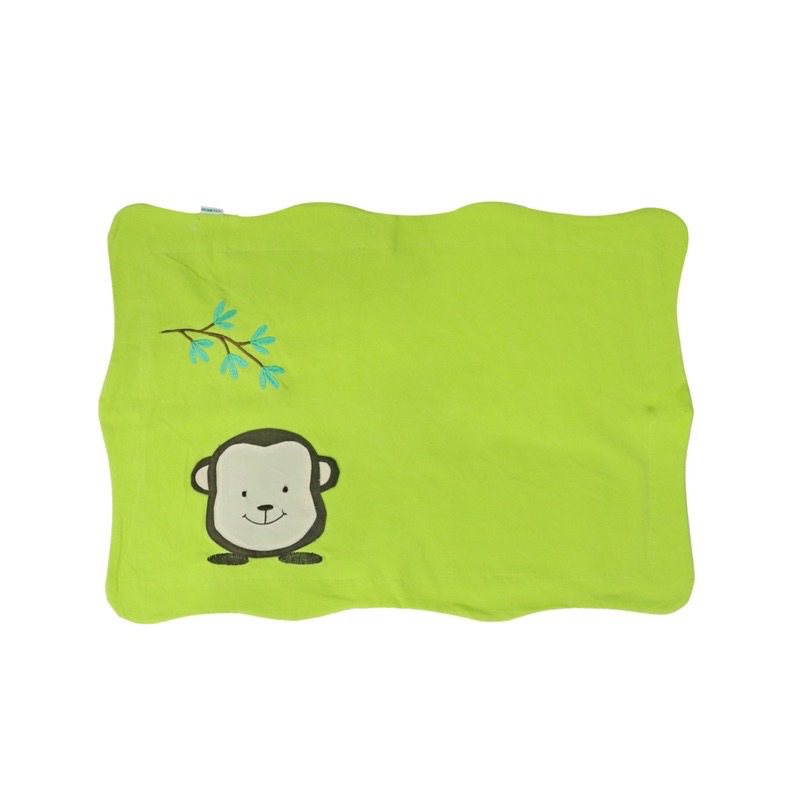 Áo gối nằm Hometex cho bé 30x50 thêu đắp thú, vỏ áo gối trẻ em