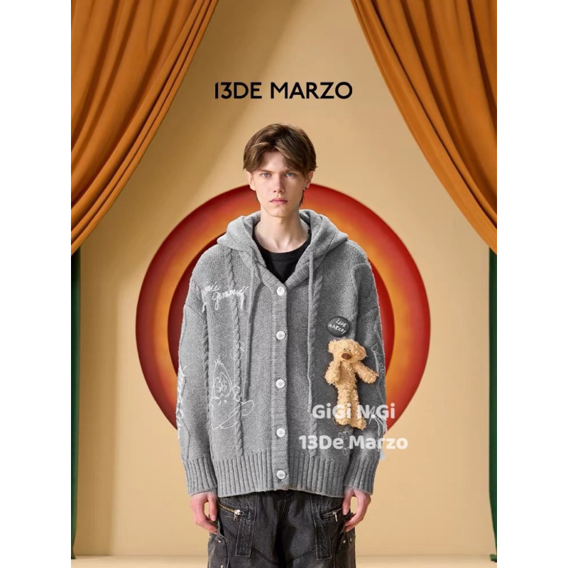 Áo khoác len 13DE MARZO thỏ lonely