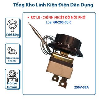 Rơ le - Chỉnh nhiệt độ nồi phở (Loại 60- 200 độ C)