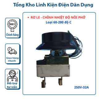 Rơ le - Chỉnh nhiệt độ nồi phở (Loại 60- 200 độ C)