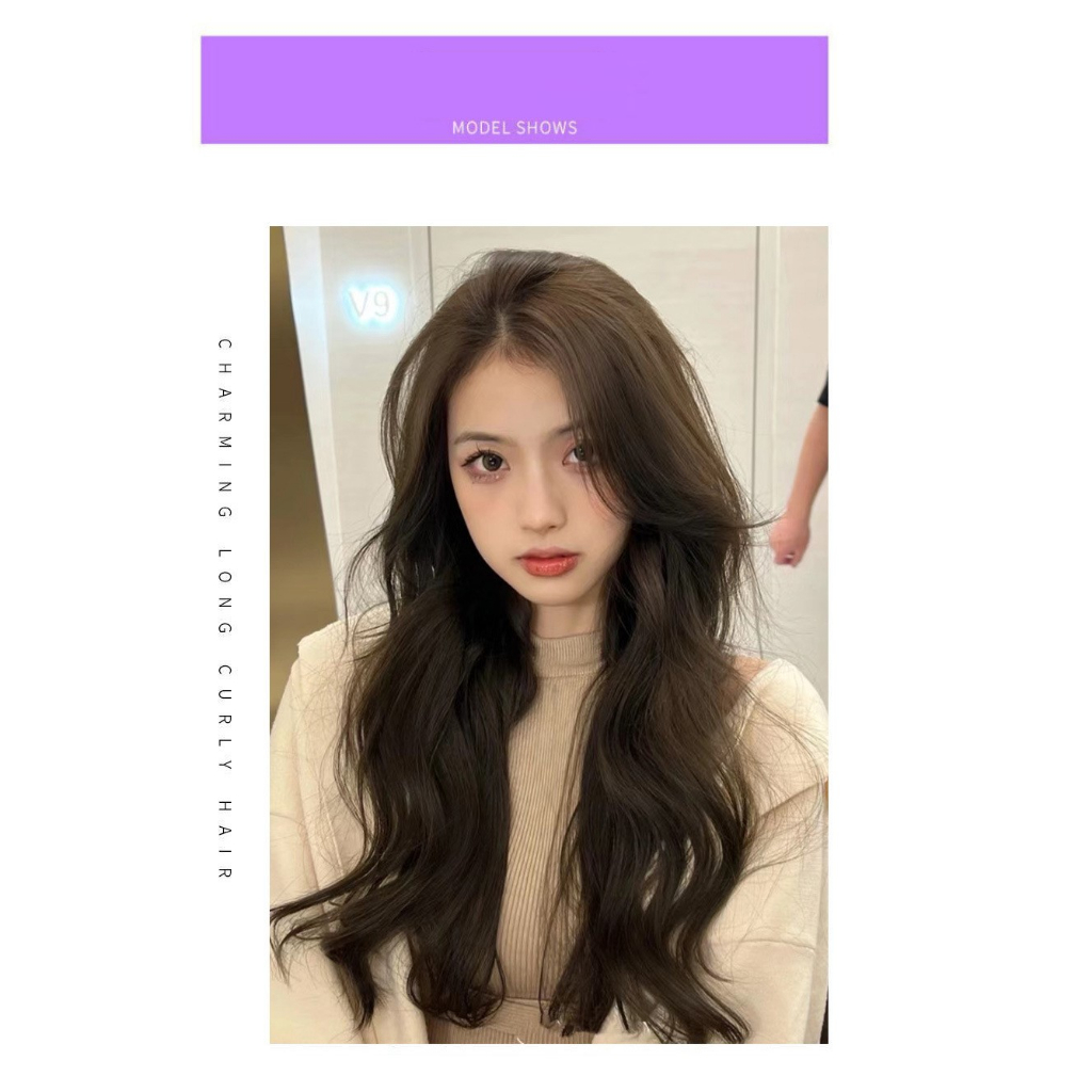 Tóc Giả Kẹp Xoăn, Tóc Kẹp Dải Sóng Lơi Tầng Thời Trang Cao Cấp 55cm