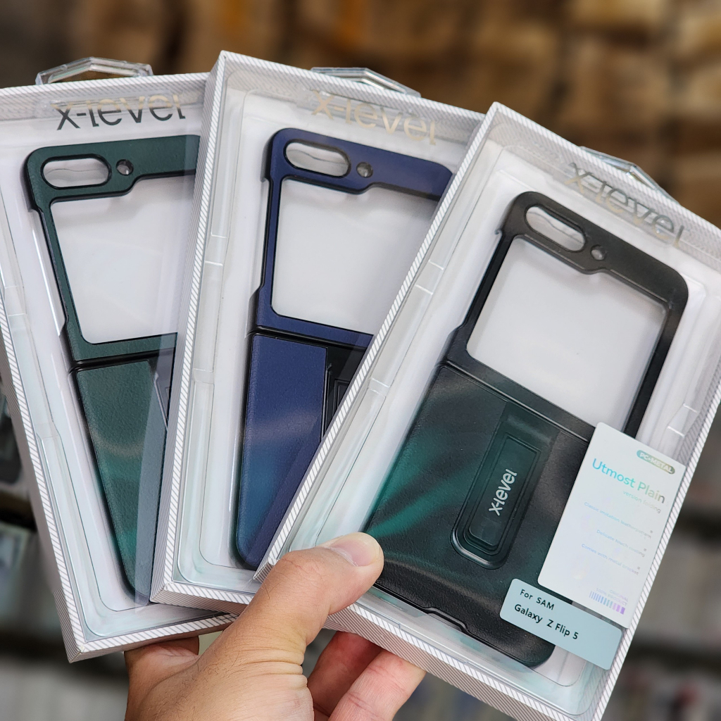 Ốp lưng Chính Hãng Samsung Galaxy Z Fold 5 / Z Flip 5 - Chính Hãng X -Level , bảo vệ Camera, Có giá đỡ