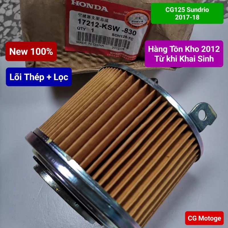Lọc gió xe Moto Honda CG125 Fi, LY125 Fi, CG125 Sundrio 2017 2018