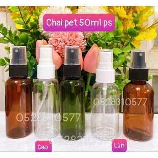Chai lọ nhựa PET phun sương - xịt giọt