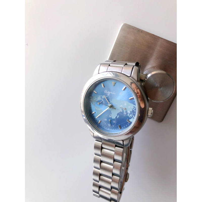 Đồng hồ nữ xinh máy pin 2hand vintage - Agnis h - 6 kim - Size 32mm