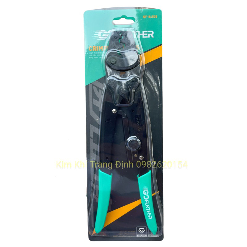 Kìm bấm cos trợ lực, kìm bấm đầu cos tròn cộng lực, độ chính xác cao (Kềm bấm cốt) KH16 Gofuther 270mm