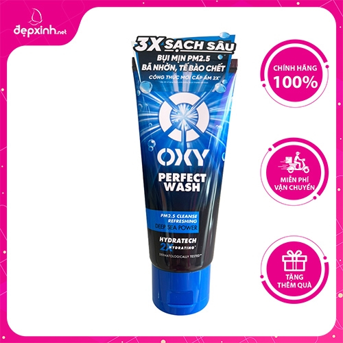 Kem rửa mặt Sạch bã nhờn , Ngừa khuẩn mụn Oxy Perfect Wash 100g