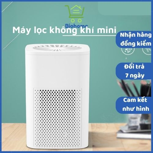 Máy lọc không khí mini, máy khử mùi phòng ngủ - Biohome mart