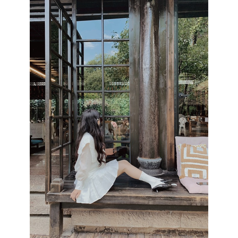 Áo sơ mi tơ Crystal - Hàng thiết kế