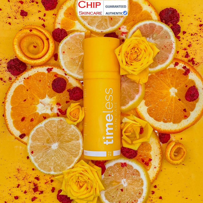 [Chính Hãng] Serum Timeless 20% Vitamin C, E, F Dưỡng Sáng Da, Tăng Sinh Collagen 30ml