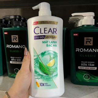 Dầu gội CLEAR mát lạnh bạc hà 880g ( mẫu mới )
