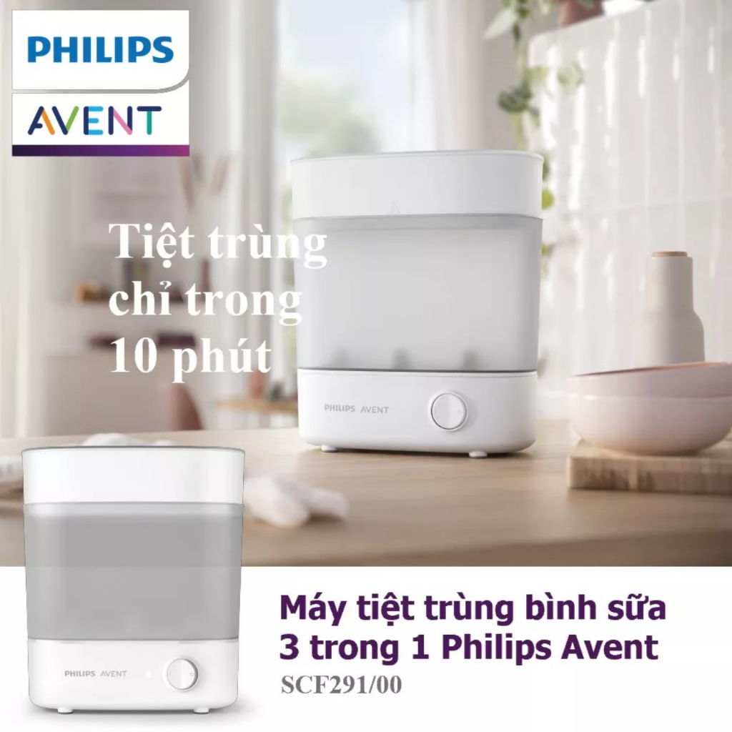 MÁY TIỆT TRÙNG & SẤY KHÔ BÌNH SỮA PHILIPS AVENT SCF293/00, SCF291/00