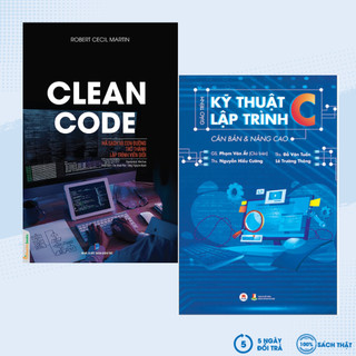 Sách - combo giáo trình kỹ thuật lập trình c căn bản và nâng cao + clean code