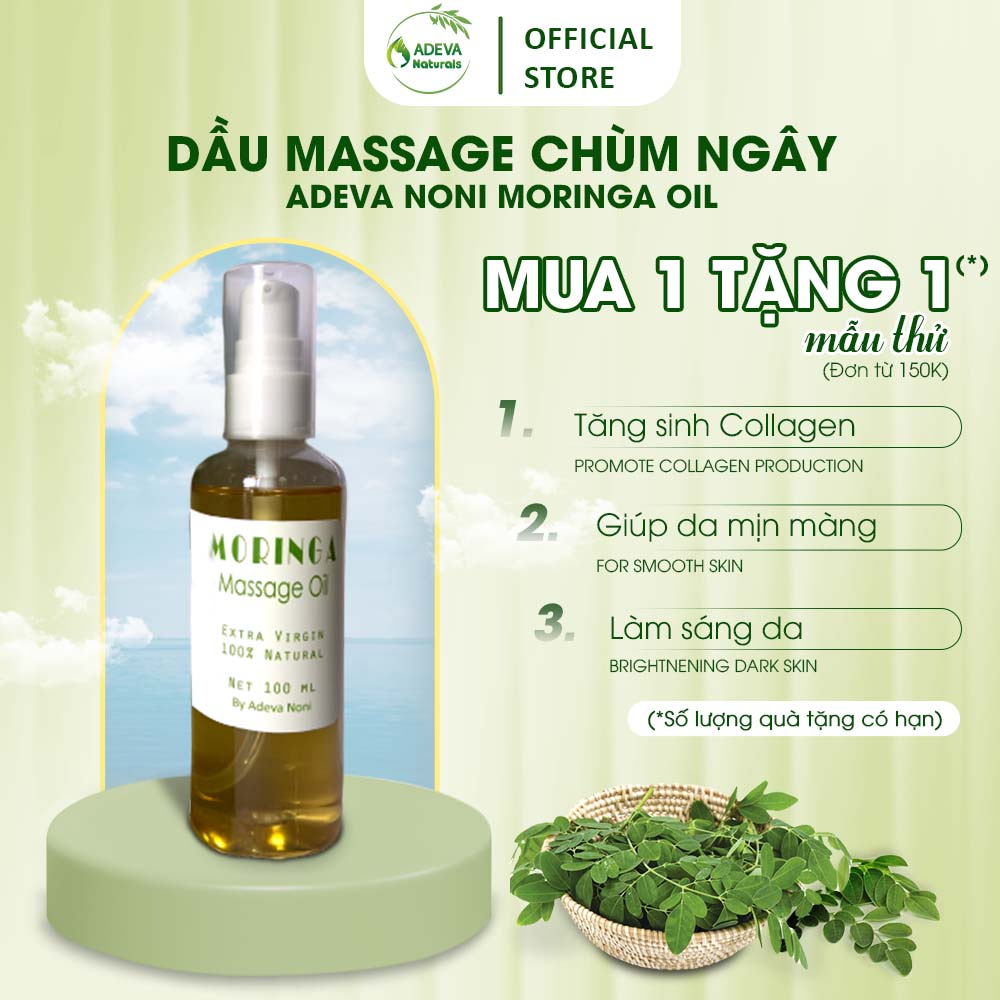 Tinh dầu massage Chùm Ngây (Moringa) Adeva Noni 100ML