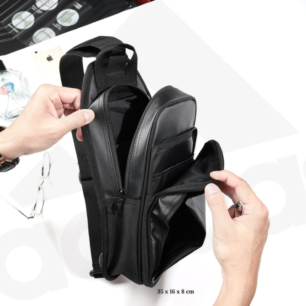 Túi đeo chéo nam thương hiệu ADD chất liệu hãng trượt nước phong cách thể thao năng động