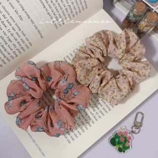 Dây cột tóc hoa nhí sang chảnh/ Scrunchies hoa nhí