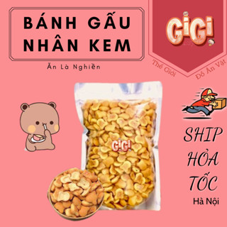 500gr Bánh Gấu Nhân Kem Thiên Hồng Béo Ngậy Bánh Kẹo Đồ Ăn Vặt Ngon Giá Rẻ