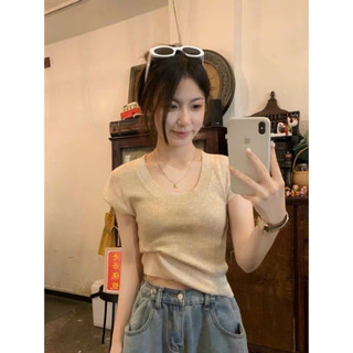 Áo len dáng ôm tay hến gân dọc basic