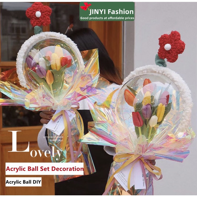 Tập 20 tờ bóng kính ánh 7 màu gói hoa phong cách