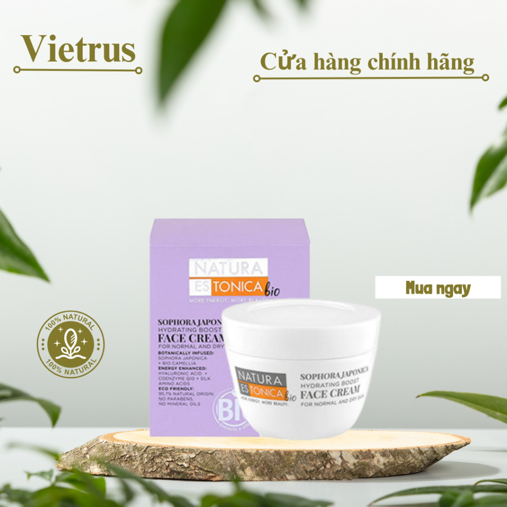 Bộ 3 sản phẩm dưỡng da NATURA ESTONICA BIO SOPHORA JAPONICA kéo dài tuổi thanh xuân