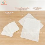 Khăn giấy khô đa năng Mochee 160 tờ, khăn vải khô cho bé sợi bông tự nhiên - Monnie Kids