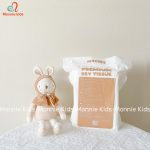 Khăn giấy khô đa năng Mochee 160 tờ, khăn vải khô cho bé sợi bông tự nhiên - Monnie Kids