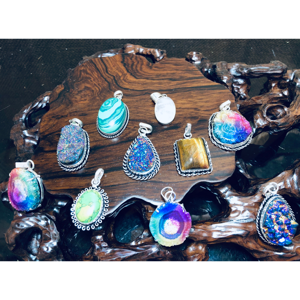 Mặt dây chuyển handmade từ Ấn Độ, làm từ đá, làm mặt dây hay móc khóa đề đẹp độc đáo,