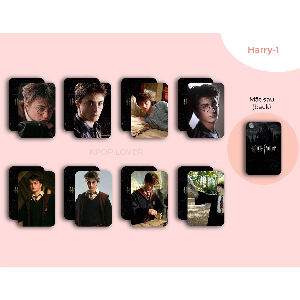 SET 8 CARD BO GÓC Harry Potter