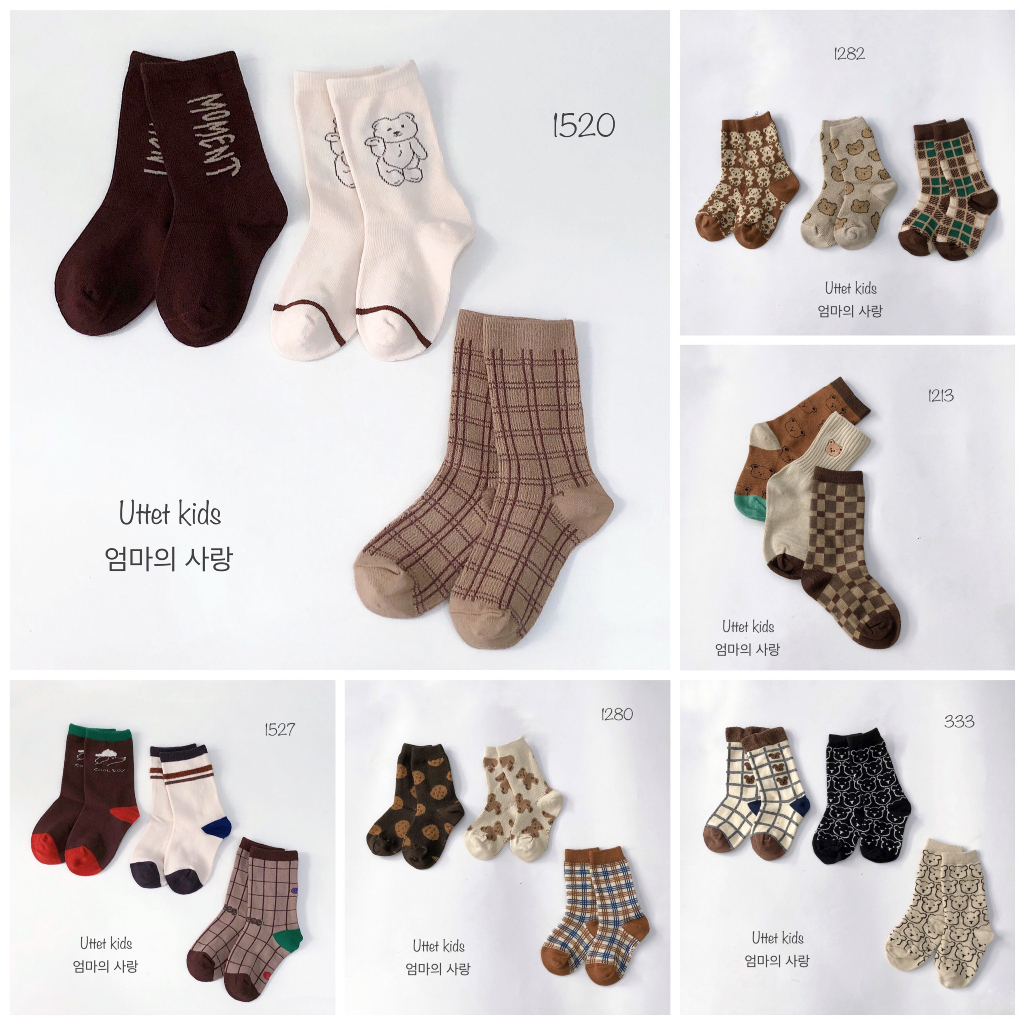 SÉT TẤT PHONG CÁCH HÀN QUỐC  DÀNH CHO BÉ GÁI VÀ BÉ TRAI CHẤT RẤT ĐẸP