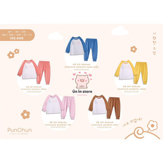 Punchun bộ dài tay raglan Buddies cho bé AW2023D05