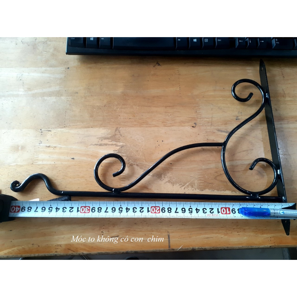 Móc Treo Lồng Chim Bằng Thép, hàng dày dặn, nước sơn bền  chịu lực 15kg, móc treo chậu hoa