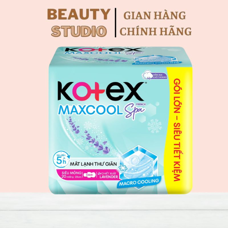 Băng Vệ Sinh Kotex Gói Siêu Tiết Kiệm 20 Miếng/ 12 Miếng/ 8 Miếng