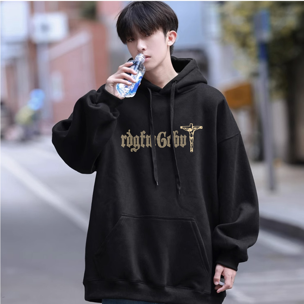 Áo Hoodie Cotton BEEYANBUY cổ tròn vintage thời trang in hình unisex 100% cotton-N0146