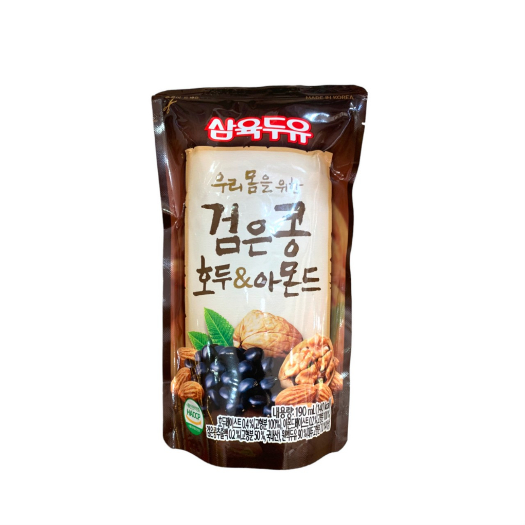 Sữa hạt đậu đen, óc chó, hạnh nhân Samyook (dạng túi 190ml)