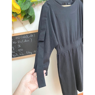 Đầm Dáng Dài, Thun Dày Dặn, Tay Kiểu, 2hand