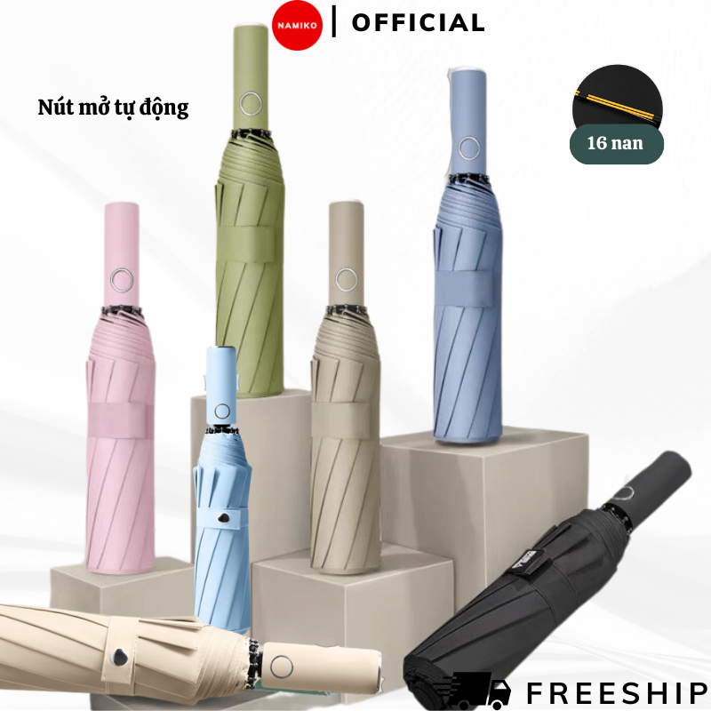 Dù Che Mưa NAMIKO 8 Nan Kép Gấp Gọn Chống Nắng Bảo Vệ Da