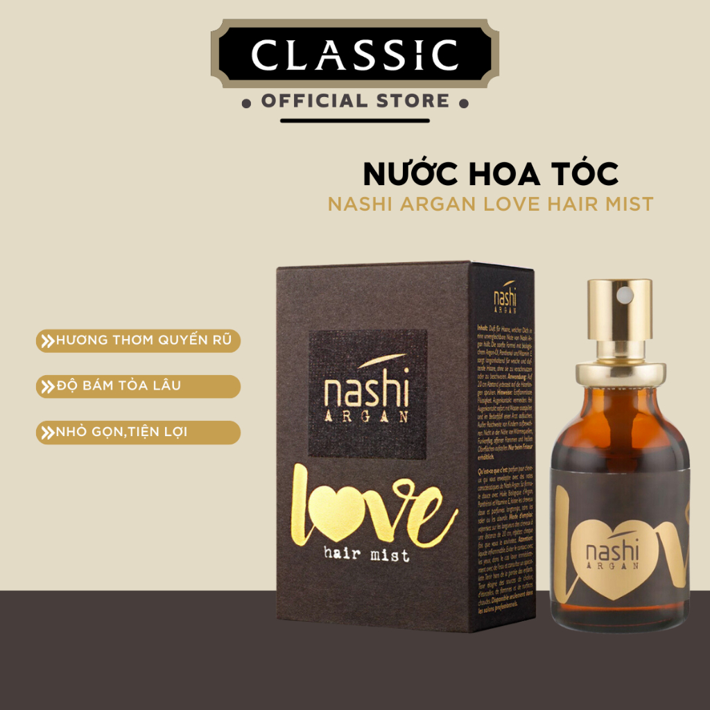 Nước hoa tóc Nashi Argan Love Hair Mist 20ml