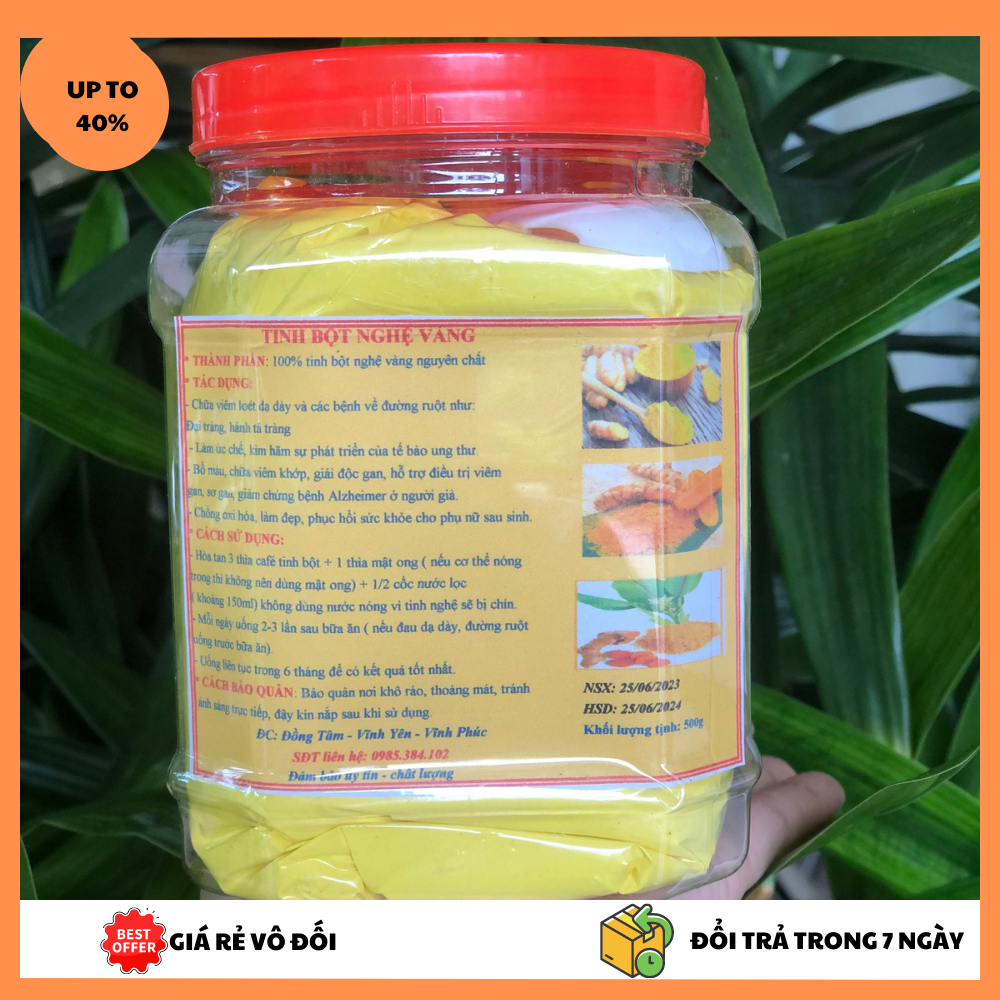 Tinh bột nghệ vàng 500g