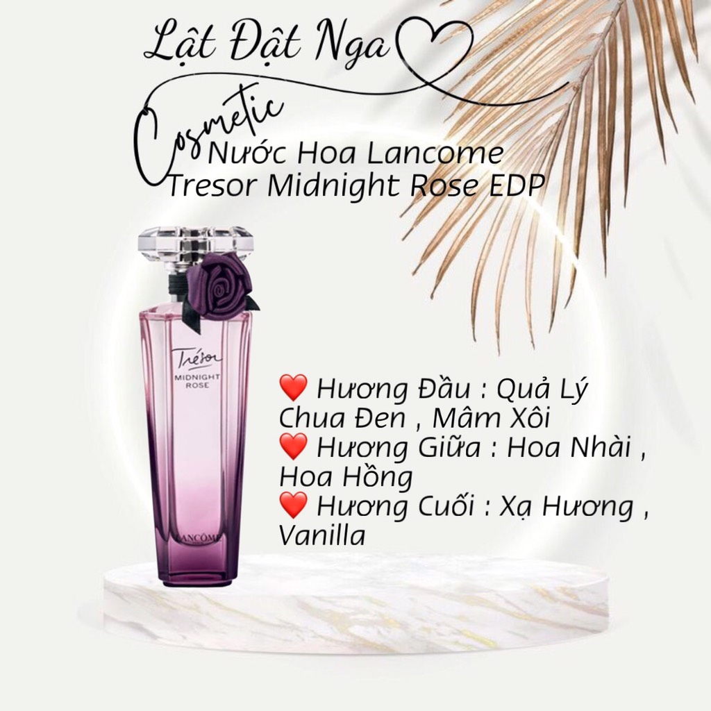Nước Hoa Lancome Tresor Midnight Rose Eau De Parfum 50ml ( Sản Phẩm Chính Hãng )