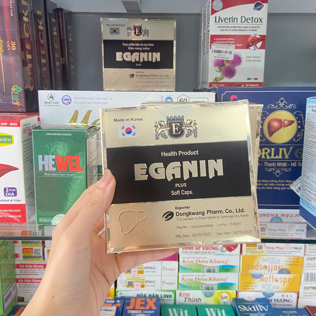 Viên nang mềm EGANIN Plus tăng cường chức năng gan