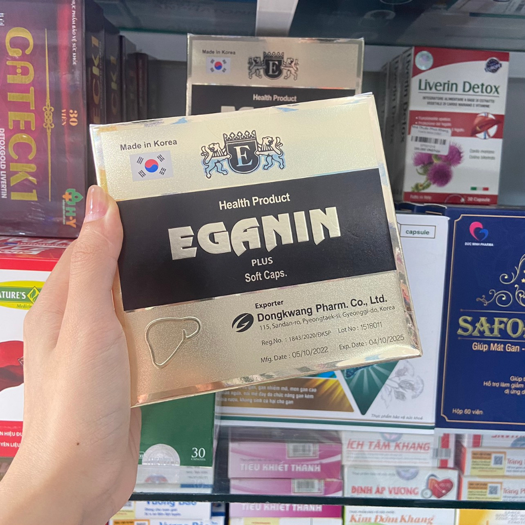Viên nang mềm EGANIN Plus tăng cường chức năng gan