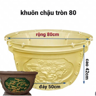 Khuôn đúc chậu tròn 80 nhựa ABS Tùng Mai