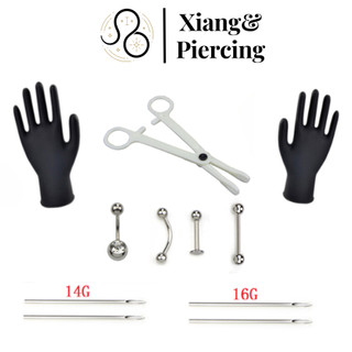 Bộ Dụng Cụ Xỏ Khuyên Cơ Thể Tại Nhà 11 Món