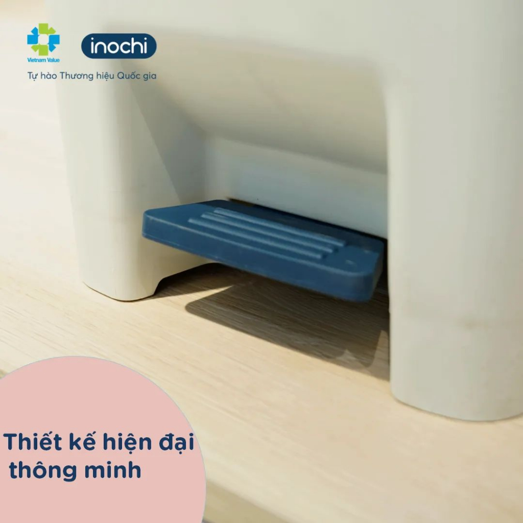 Thùng Rác Đạp Chữ Nhật Có Lõi Bên Trong 10L INOCHI Đựng Rác Văn Phòng, Khách Sạn, Gia Đình