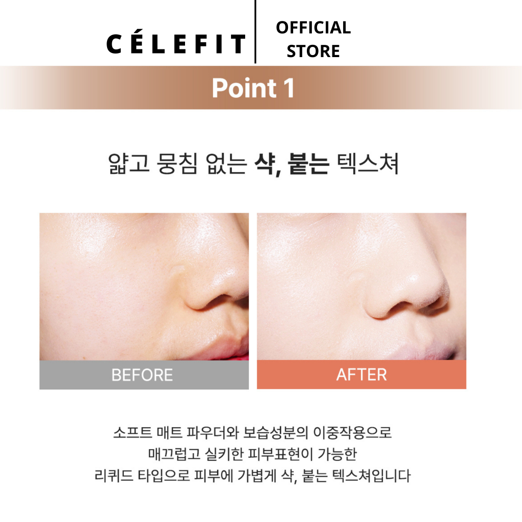 Kem nền mịn nhẹ lâu trôi CELEFIT Still Fixed Longlasting Foundation 30ml