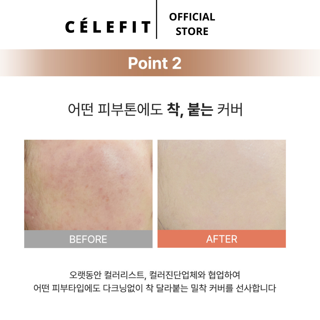 Kem nền mịn nhẹ lâu trôi CELEFIT Still Fixed Longlasting Foundation 30ml