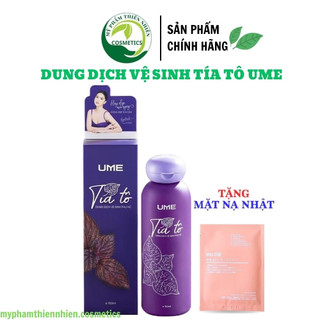 Dung dịch vệ sinh phụ nữ tía tô ume làm sạch nhẹ nhàng vùng kín, khử mùi hôi, khô rát, nấm ngứa 150ml