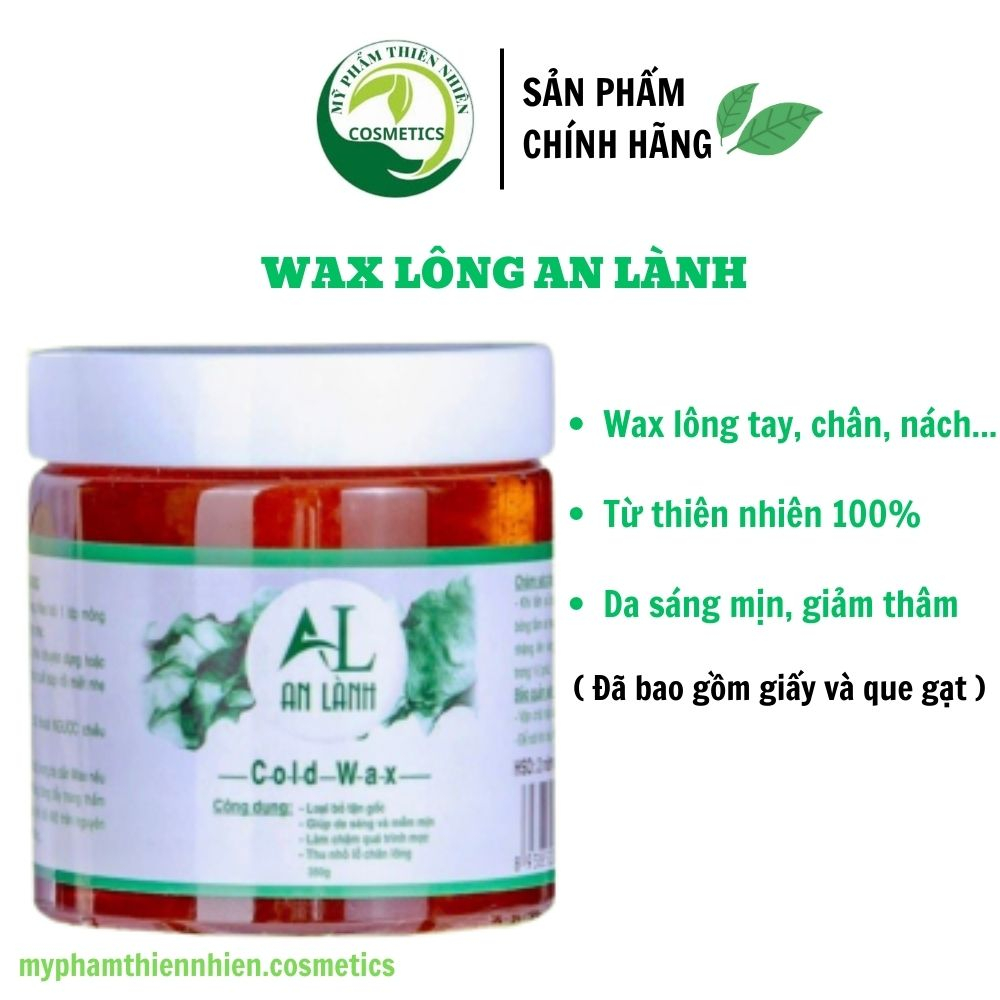 [Mã ICBFRI15 giảm 15K đơn 99K] Wax lông an lành wax lông tay chân nách an toàn hiệu quả 100% thiên nhiên 350g