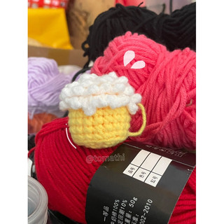 CROCHET MINI - crochet móc khoá cốc bia mini dễ thương kèm móc khoá..